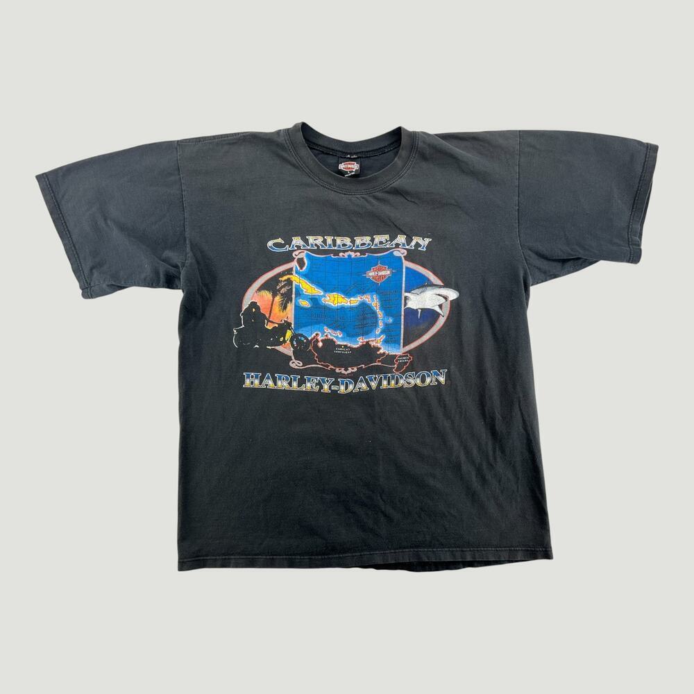 Harley-Davidson Caribbean St. Thomas Graphic T-Shirt – Men’s Large – Black